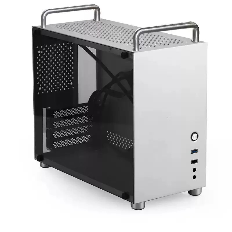 HX100 handle all-aluminum game glass desktop computer case power supply