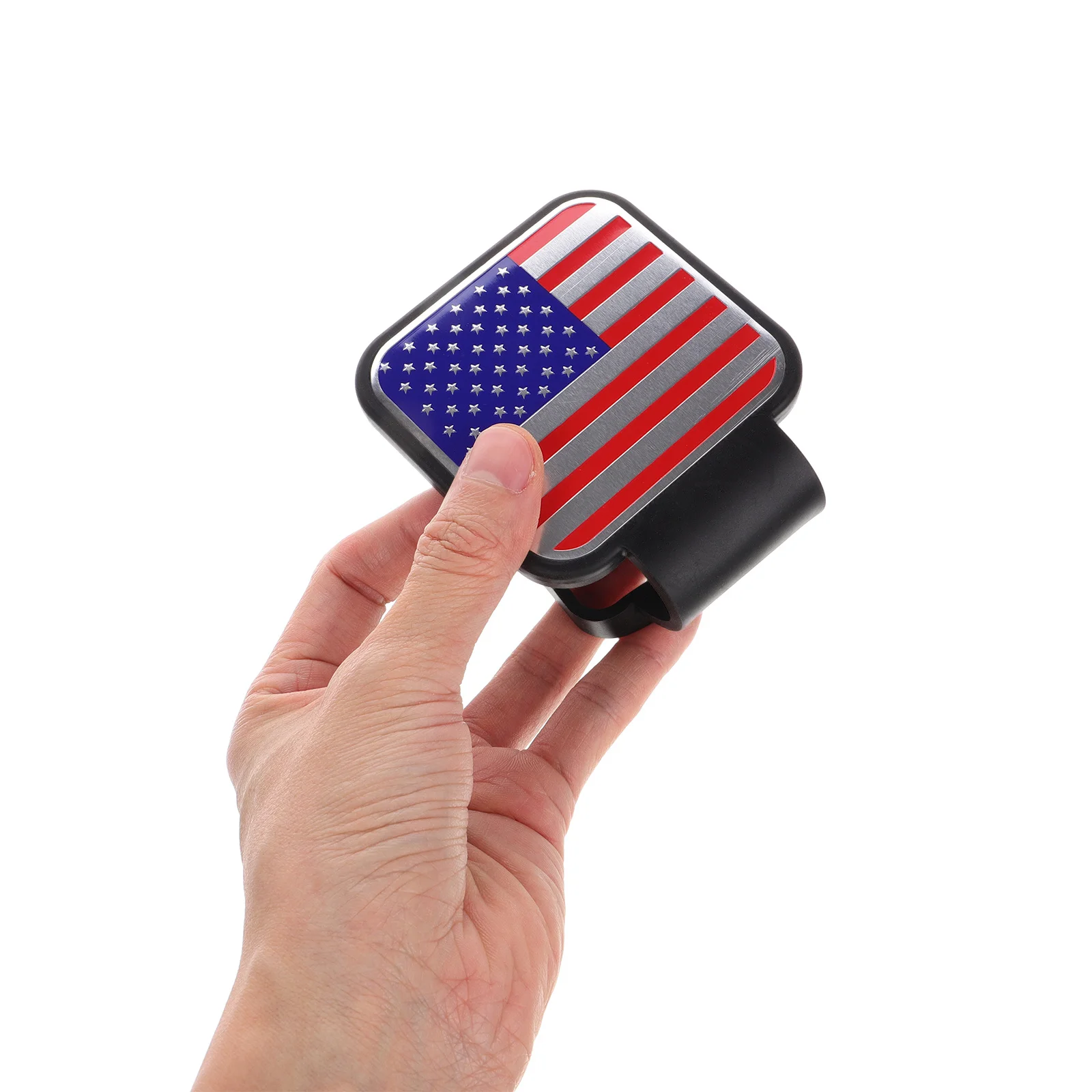 غطاء وصلة مقطورة بعلم أمريكي، غطاء وصلة سحب مطاطي متين، قابس واقٍ لملحقات سحب مقطورات السيارات على الطرق الوعرة #6