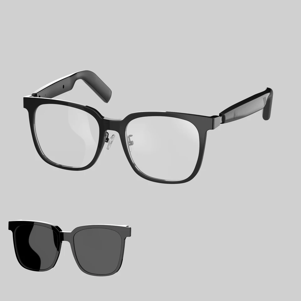 2 in 1 Smart Glasses with Magnetic Lenses