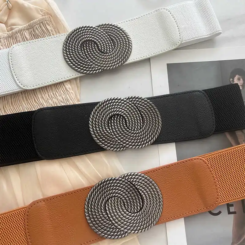 جديد إمرأة حزام الزخرفية السترة قمصان Cummrebunds تنوعا مطابقة التنانير موضة الخصر اكسسوارات فضفاضة ضيق حزام