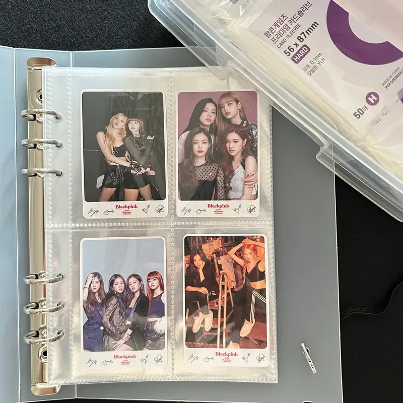 50pcs/pack Original Korea Card Sleeves Clear Acid free-No CPP HARD 3 Inch Photocard Holographic Protector Film Album Binder