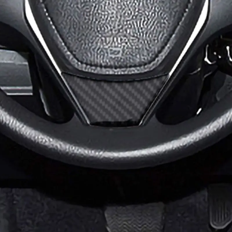 Carbon Fiber Steering Wheel Button Sticker Trim Cover For Toyota Corolla 2014 2015 2016 2017 2018 Car Interior Accessories