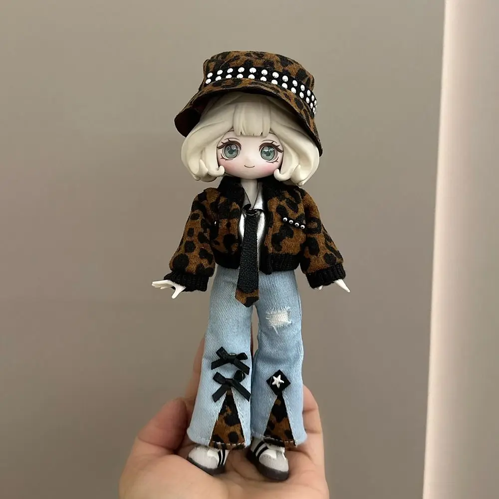 11-17 Cm Material OB11 Clothes Bear Ears Rabbit Ears Clothes Set Hooded Cloak BJD Clothes Chinese Cloth