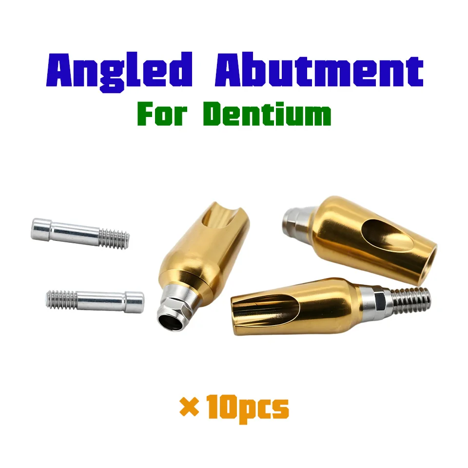 Dental Implant Prosthetic Abutments For Dentium SuperLine System Titanium Alloy Screws Restorative Replacement 10Pcs Set
