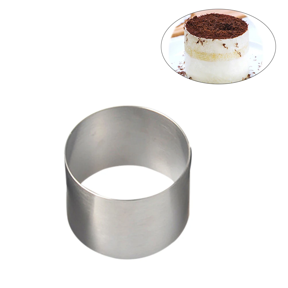 

2 Inch Mini Round Mold Round Mousse Ring Sponge Pastry Tart Cake Ring Baking 2 Inch Cake Mold Tools Kitchen Barware