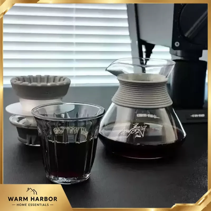 Mhw-3bomber Aroma Coffee Server High Borosilicate Glass Pour Over Carafe Sharing Pot Wbrc Champion Jianing Du Collaboration