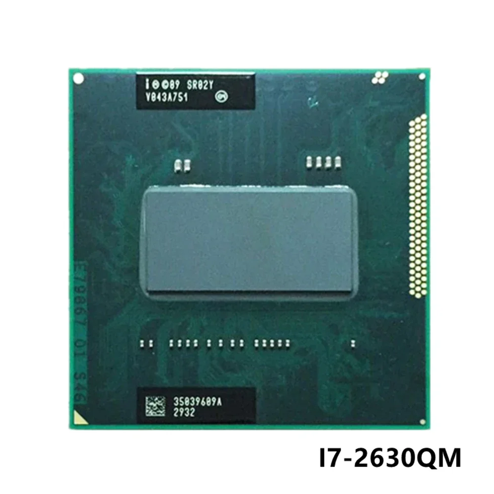 Intel Core i7-2630QM i7 2630QM SR02Y 2.0 GHz Quad-Core Eight-Thread CPU Processor 6M 45W Socket G2 / rPGA988B