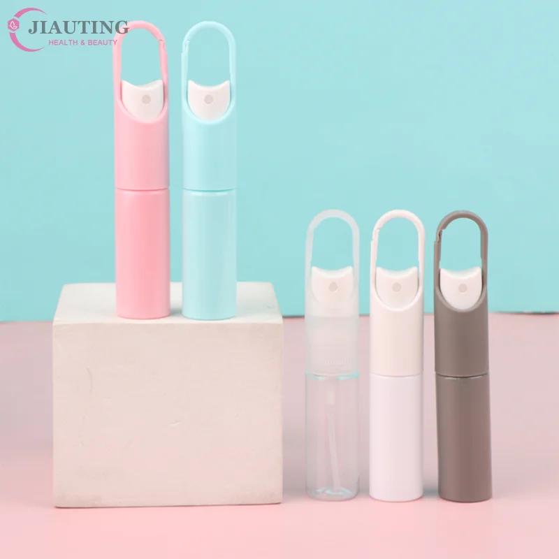 20 ml Mini Tragbare Nachfüllbare Duft Hand Sanitizer Alkohol Haken Tragbare Flasche Mit Spray Pumpe Leere Parfüm Behälter