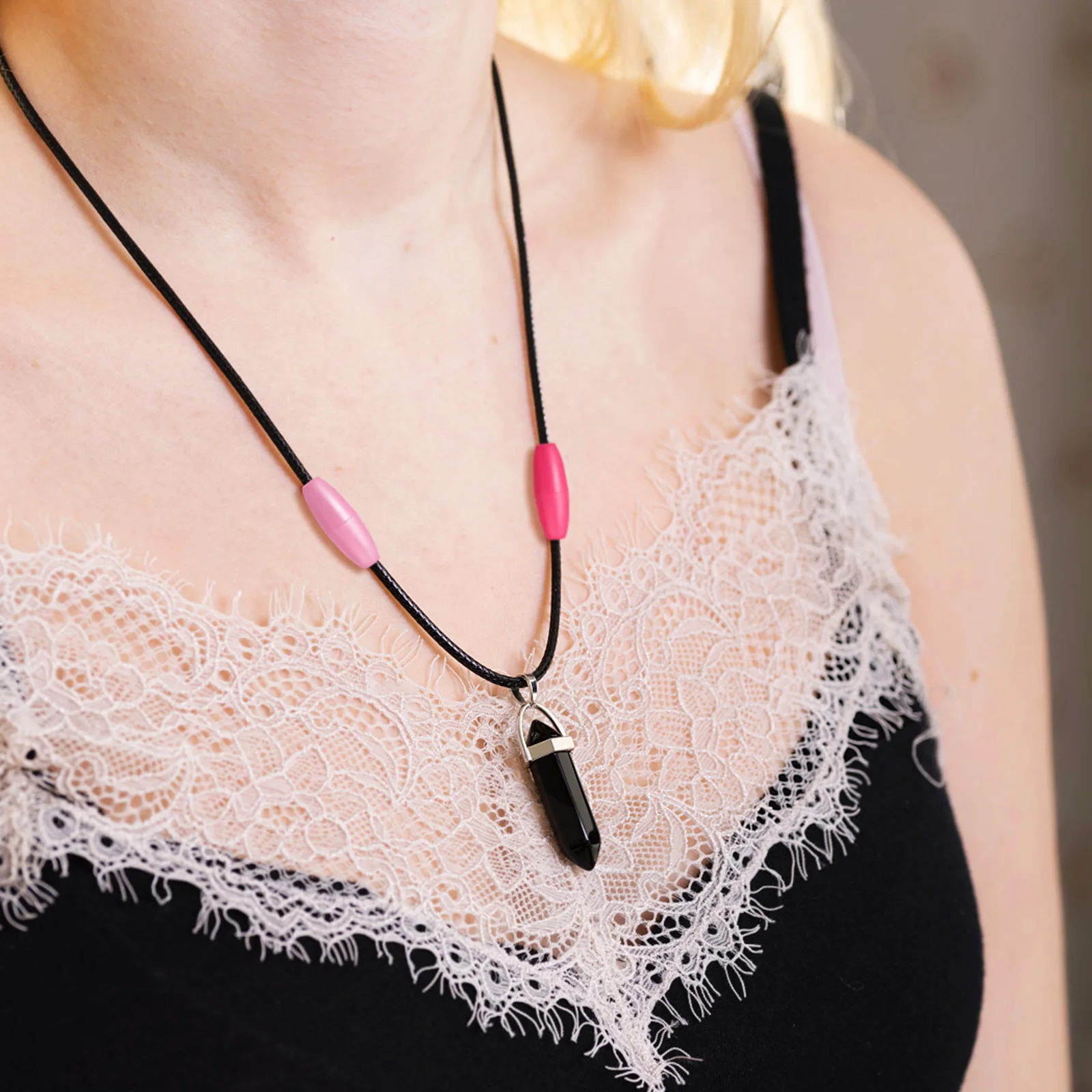 

100pcs Cord Clasps Breakaway Clasps For Necklaces Bracelet Connectors Plastic Bead Barrel Connector Jewelry Making