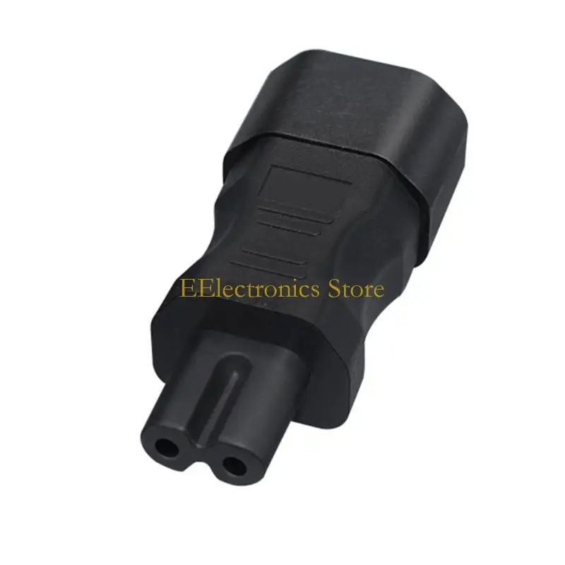 B03C IEC320 C14 to C7, Cloverleafs Male to Figure 8 Female Adapter, 3Pin C14 Male Plugs to C7 Female Power Adapter Converters