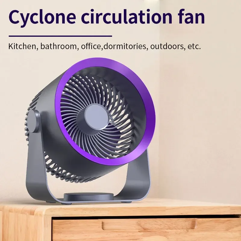 

New Cordless Electric Fan 4000mah Wireless Portable Air Circulator Fan Desktop Wall Ceiling Air Cooling Cooler Quiet Ventilator