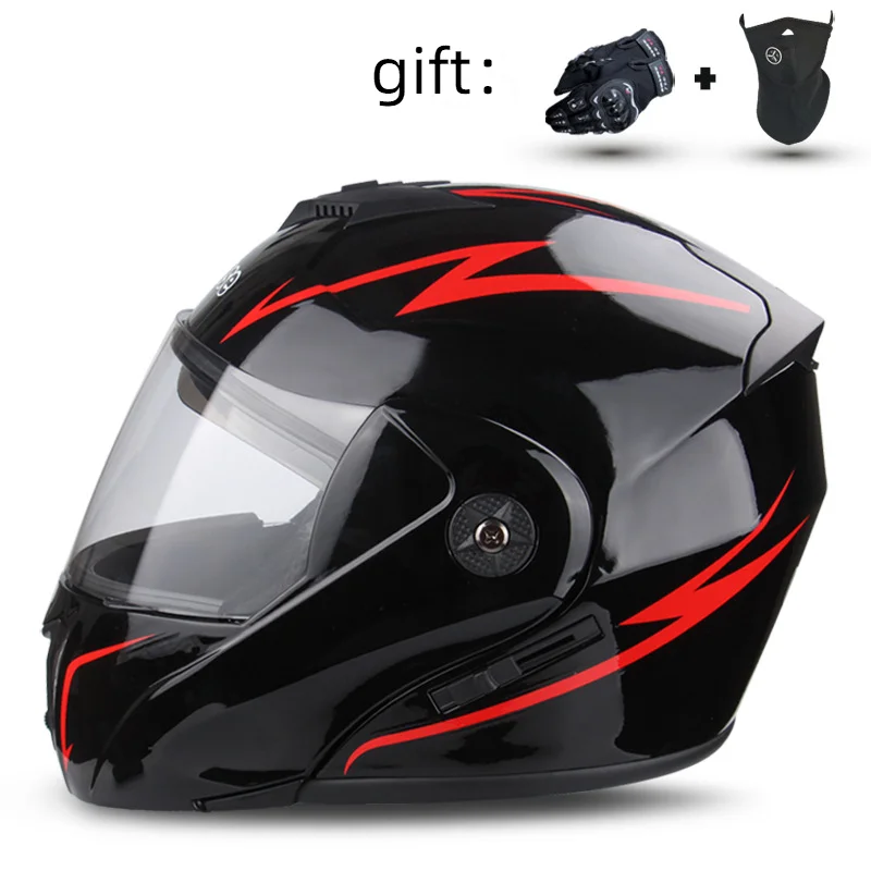 

Motorcycle Helmet with Dual Lenses for Men and Women All Year Round, Multi-color Optional Electric Vehicle Safety Helmet