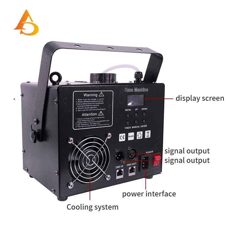 Imagem -03 - Máquina de Fumaça Dmx 500w Palco dj Filme de Casamento Floresta Efeito de Névoa Uso de Líquido Atomizador