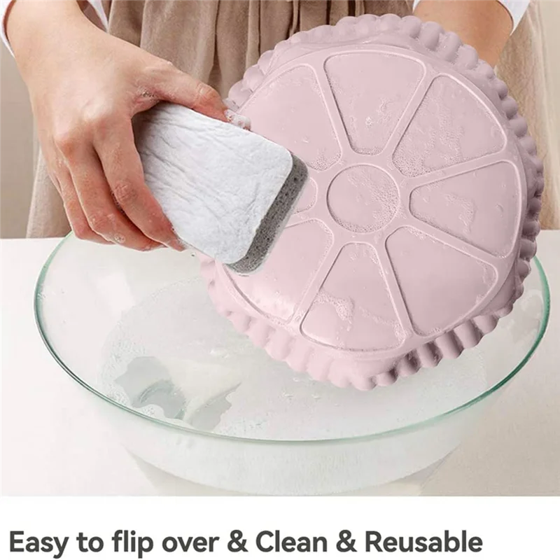 หม้อทอด Air fryer หม้อซิลิโคนอุปกรณ์เสริมหม้อทอด Air fryer ตะกร้าหม้อทอด Air fryer แบบไม่ติดใช้ซ้ำได้สำหรับเตาอบเค้กไมโครเวฟอบ