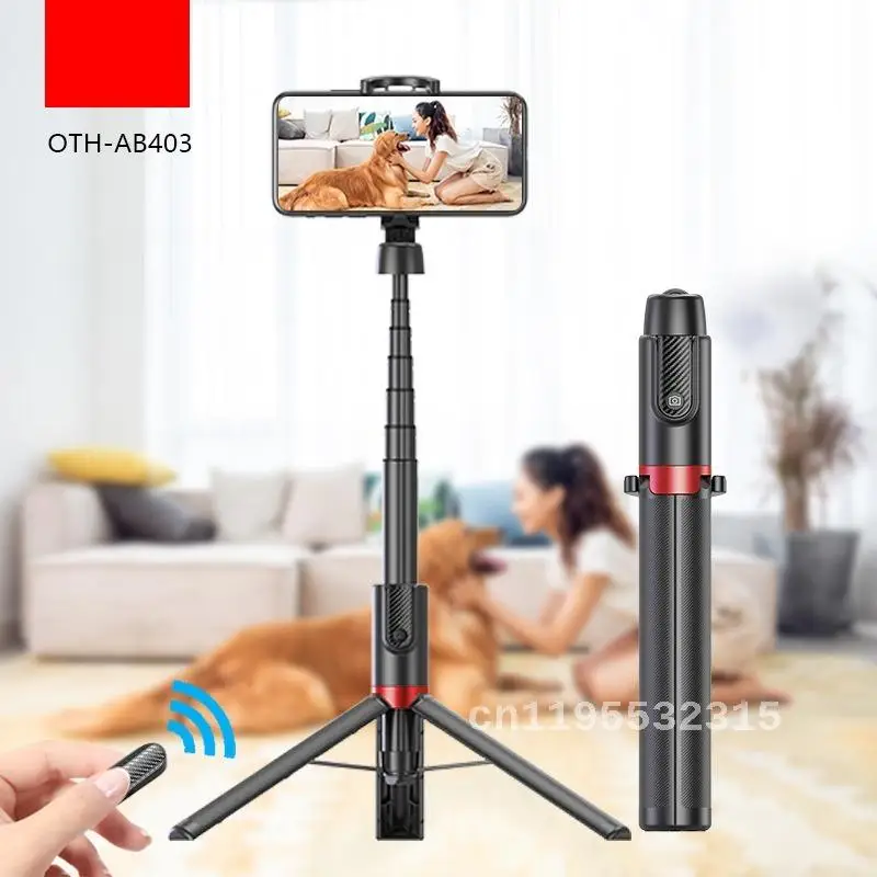 New Bluetooth Selfie Stick Mobile Phone Live Broadcast Stand Portable Pull-Up 1.3 M Floor-To-Floor Camera Tripod Stand