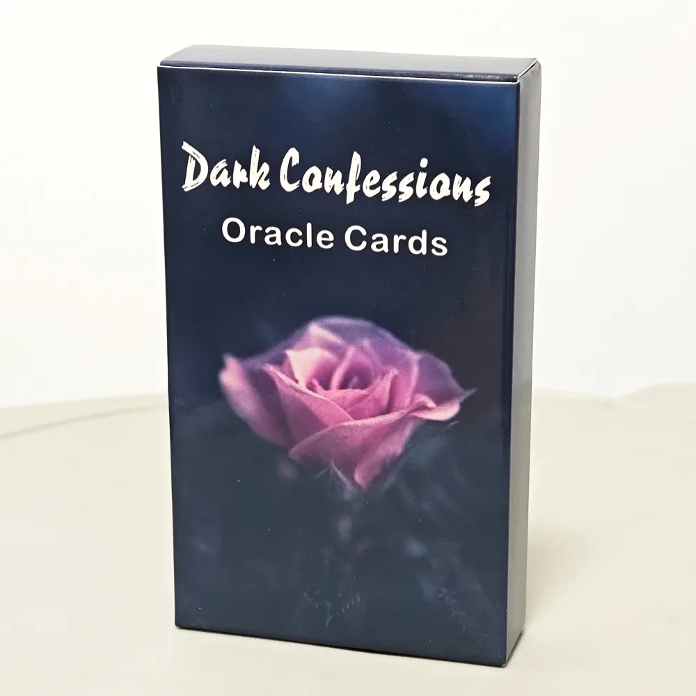 10.3*6cm Dark Confessions Oracle Cards Twin Flame Oracle Cards Love Keywords, Messages Deck, Dark Shadow 50 Pcs Cards