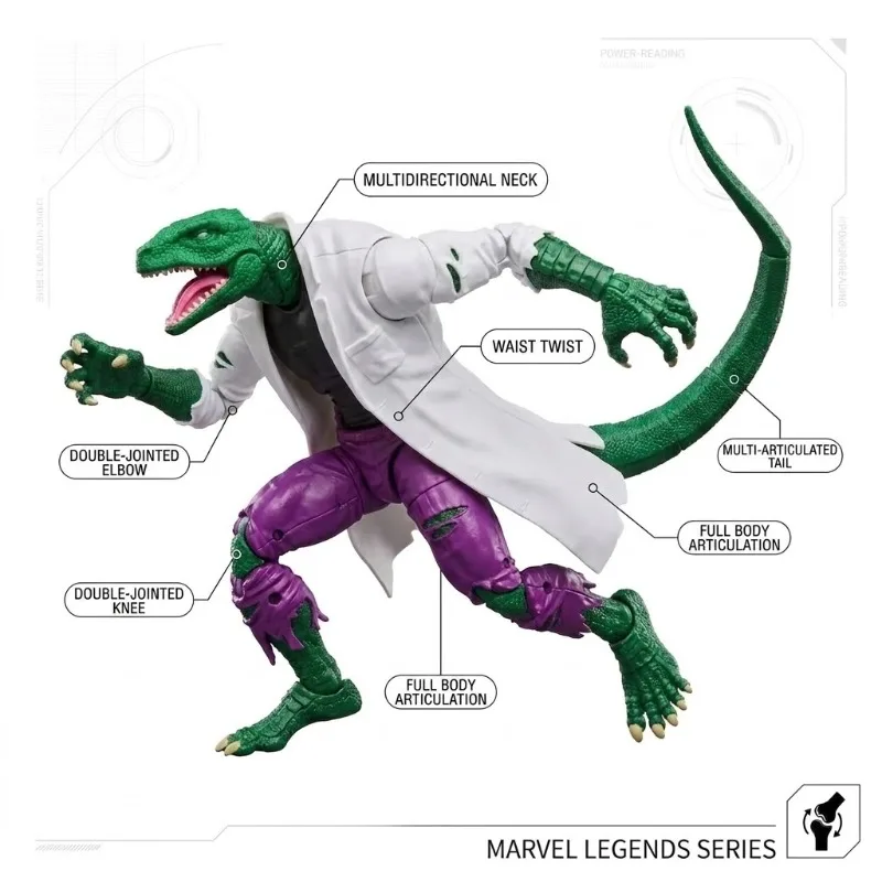 【In Stock】Hasbro Marvel Legends ML Spider-Man The Lizard Retro Carded 6-Inch 1/12 100% Original Toys Action Figure Gift - view 4