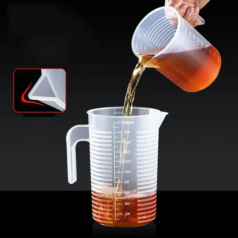 

250/500/1000/2000 Ml Spout Kitchen Lab with Handle Measuring Cup Cooking Liquid Pitcher Jug Pour Durable Sale Spout Kitchen Tool