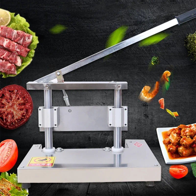 

Commercial Bone Chopping Machine Manual Bone Cutter Guillotine 350 Pork Ribs Machine Household Chopping Pig's Trotter Cutting