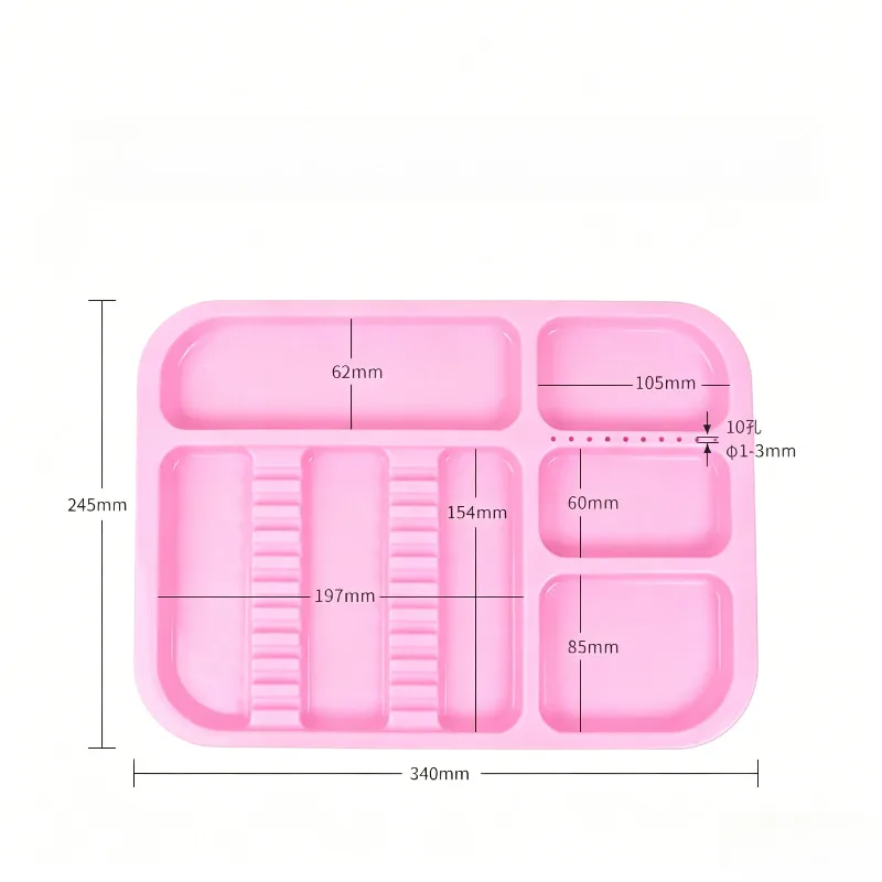 

Органайзер для хранения стоматологических инструментов, многоцветный пластиковый лоток с разделителями, мини/большой размер, для инструментов и принадлежностей для ухода за полостью рта