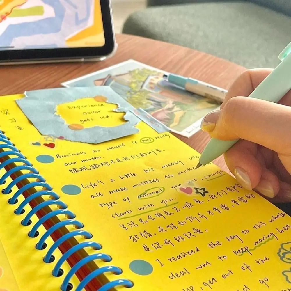 สมุดโน้ตแบบมีสันหลากสีสัน ปกแข็ง หน้ากระดาษเปล่า ใช้เป็นสมุดบันทึก วางแผนงาน รายการสิ่งที่ต้องทำ สมุดจดบันทึก ของขวัญ