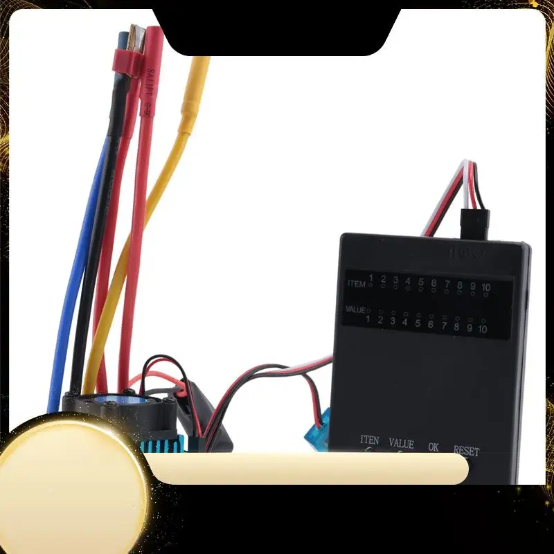 

1:10 Автомобильный водонепроницаемый бесщеточный Esc + комбинированные детали программной карты, для радиоуправляемого автомобиля 1/10