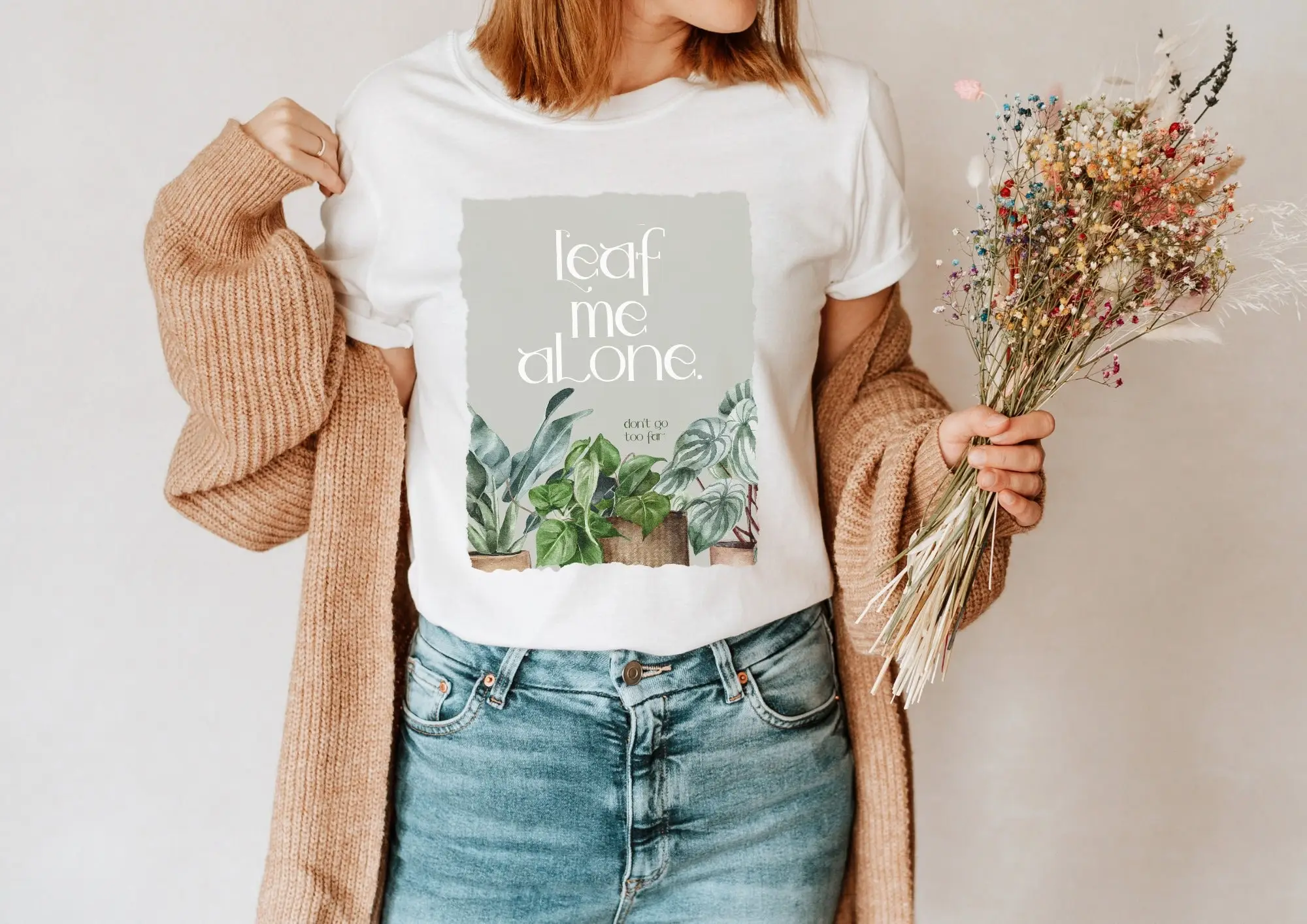 Houseplant T Shirt Plants Cottagecore Nature Botanical Fairycore Clothing Mystical Moon Clothes Gardener