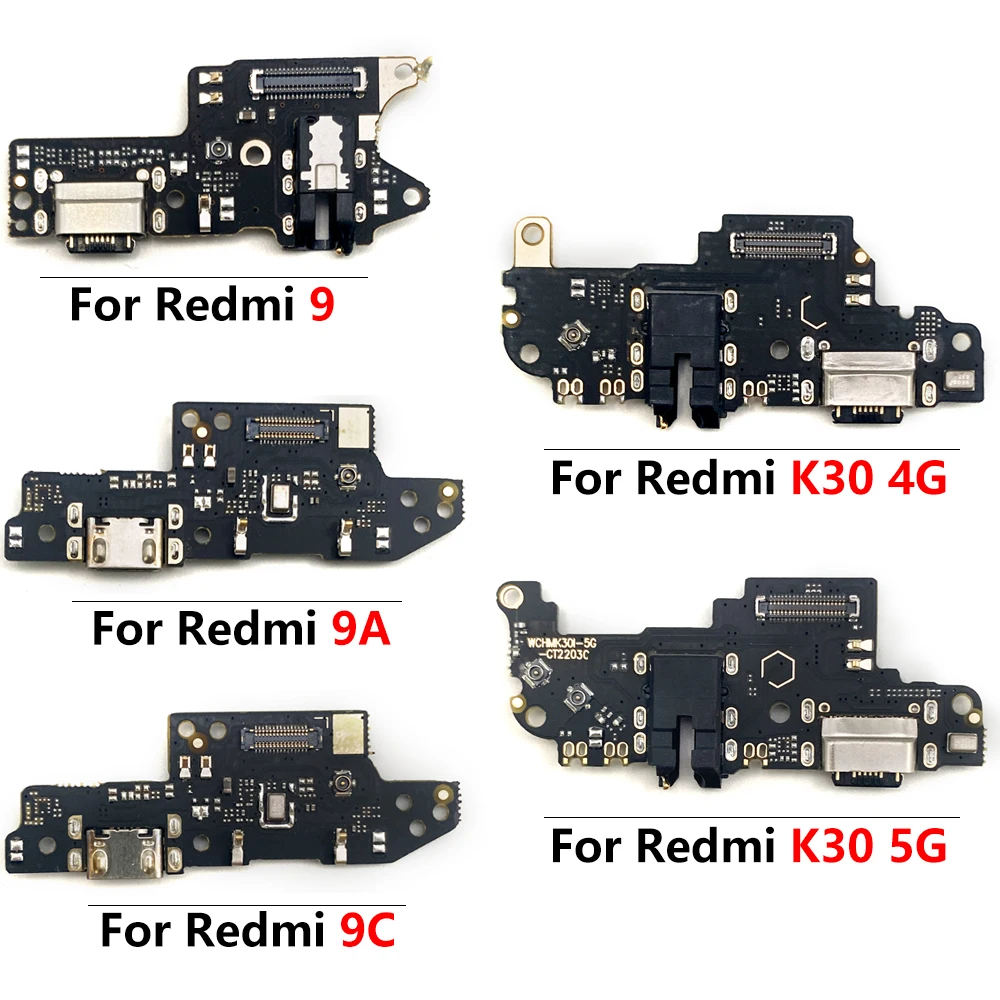 NEW USB Charger Dock Connector Charging Port Microphone Flex Cable For Xiaomi Redmi A1 10C 10 Prime 9A 9 8 8A 7 7A 6 6A 5 Plus