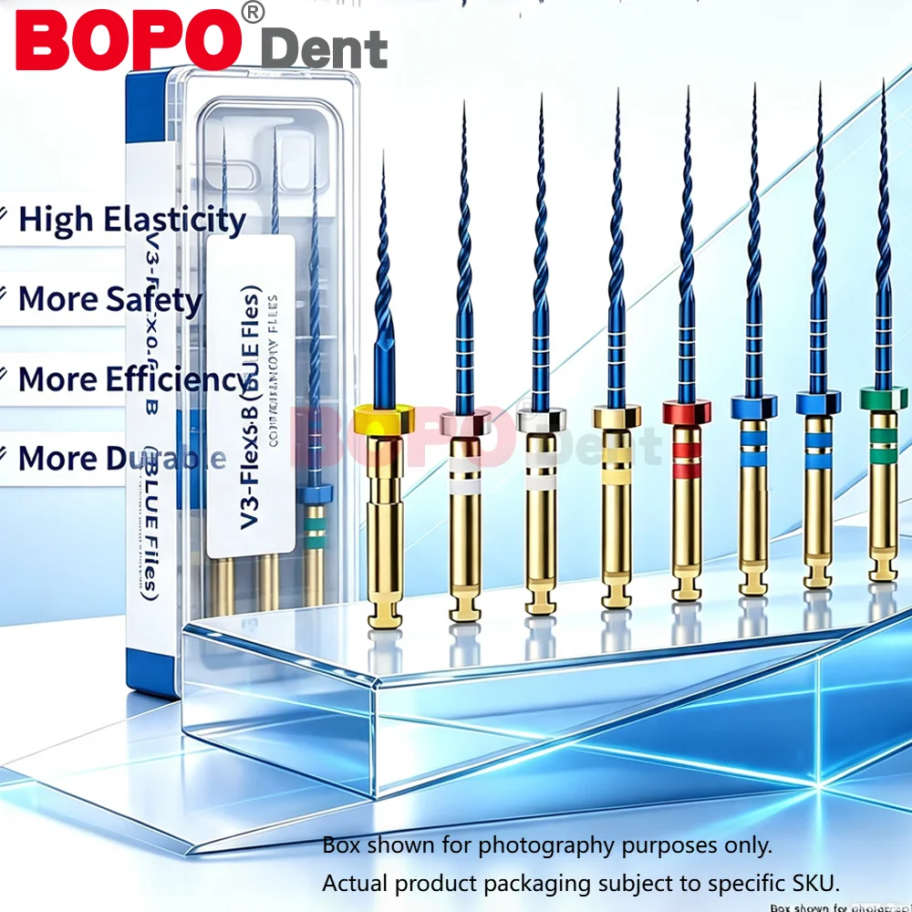 6pcs/Box Dental Heat Activated Canal Root Files SX-F3 25mm Dentist Tools Can Bend 0630# Preparing Root Canal Treatment Dentist
