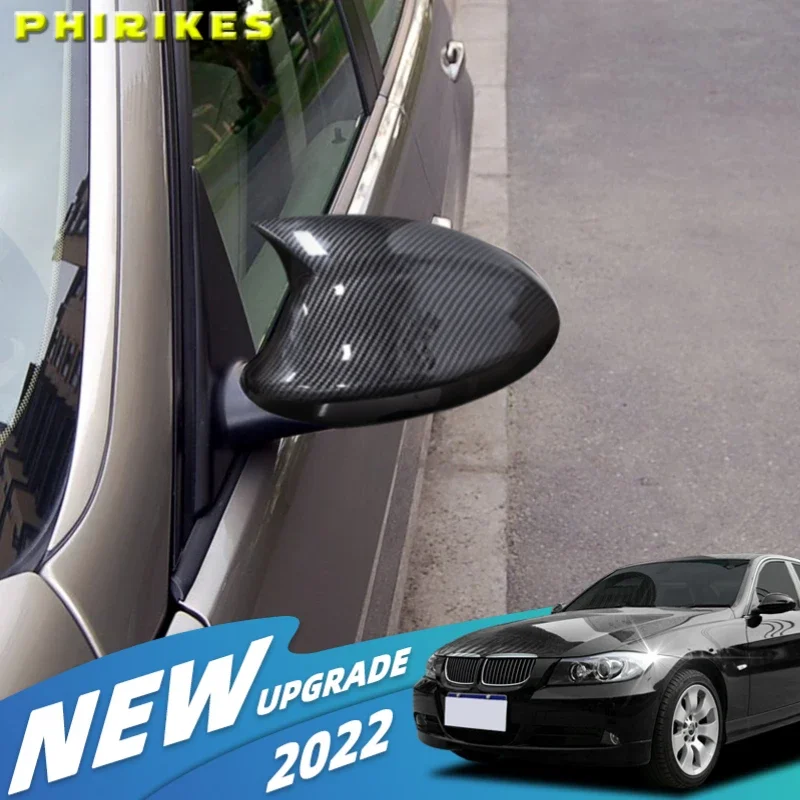 

Rearview Side Mirror Covers Cap For BMW E90 E91 E92 E93 E81 E87 E82 E88 3 1 Series M Accessories Carbon Fiber Gloss