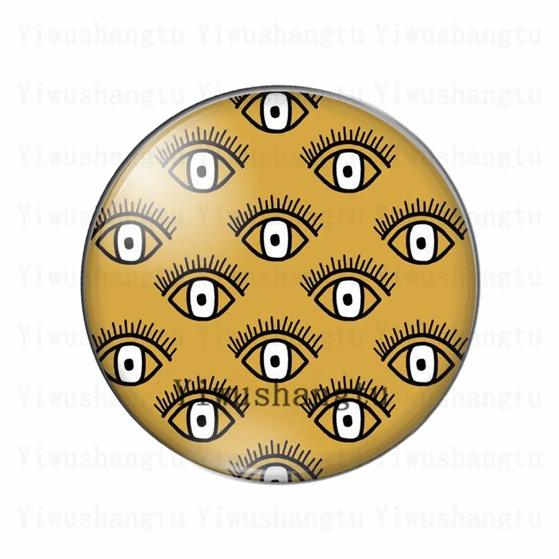 Cartoon eyes human Different attitude diagram 12mm/20mm/25mm/30mm Round photo glass cabochon demo flat back Making findings