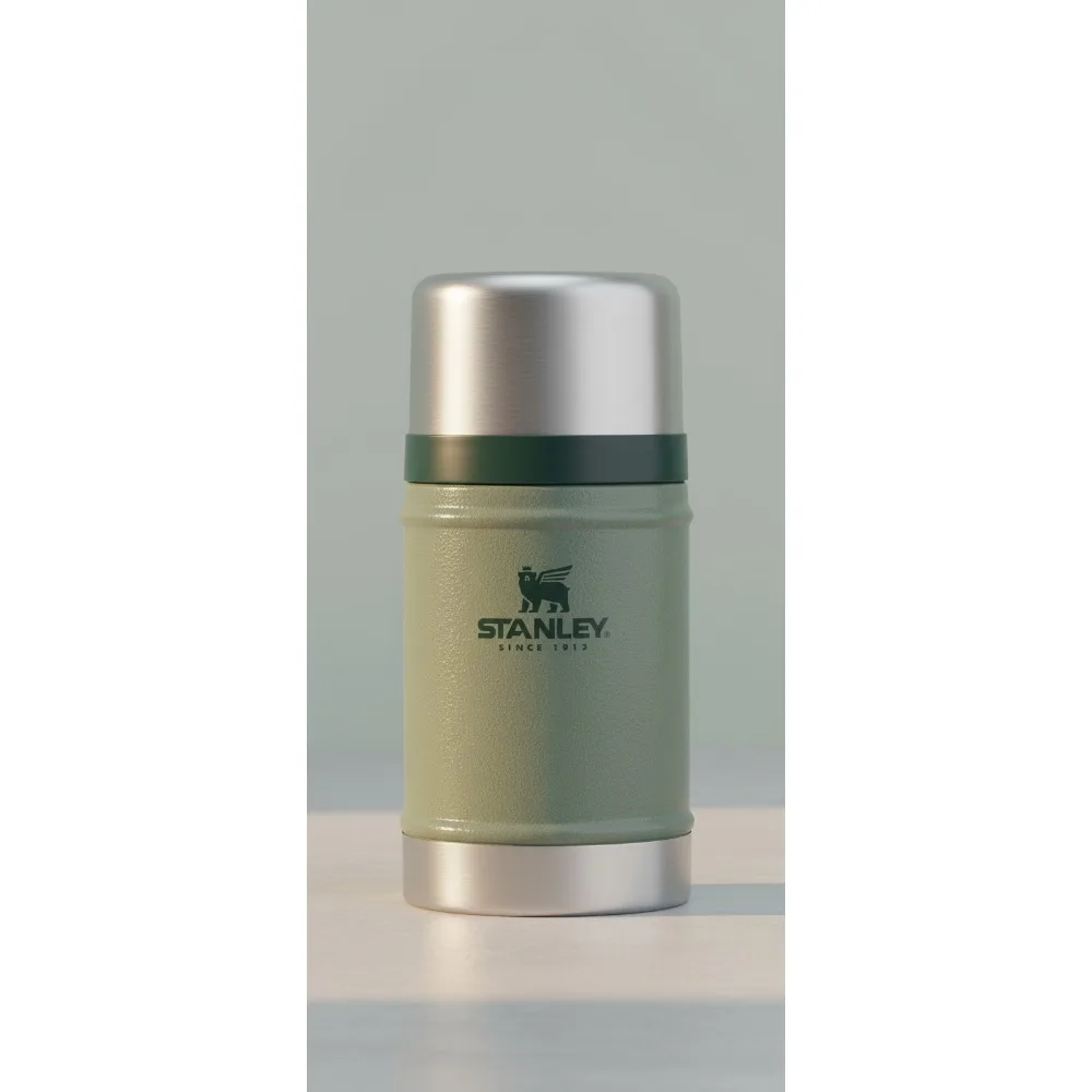 

Large Vacuum Insulated Food Jar, 18/8 Stainless Steel Thermos for Hot/Cold Meals, Leak-Proof Wide Mouth Soup Container