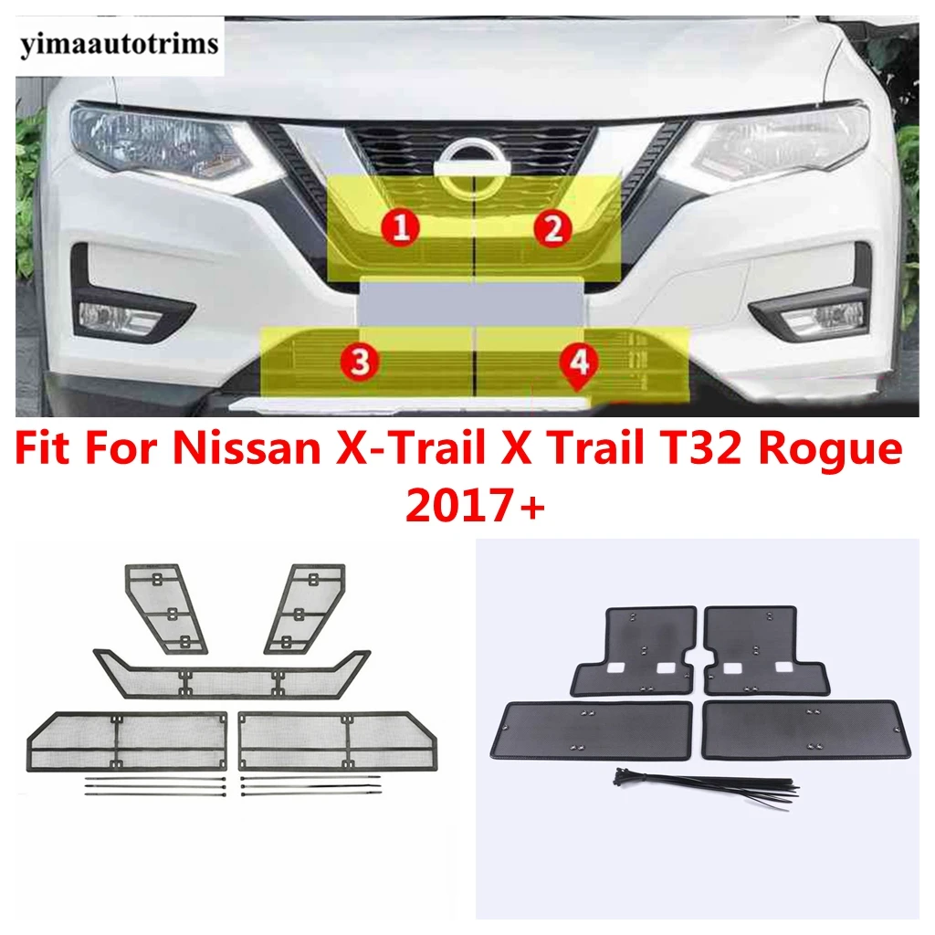 

Front Grille Insert Net Insect Screening Mesh Cover Trim Protect Kit Accessories For Nissan X-Trail X Trail T32 Rogue 2017 -2020