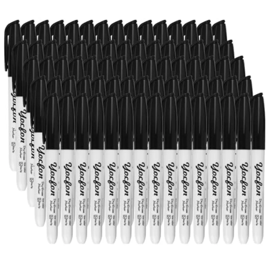 

Dry Erase Markers 148 Pack, Bulk Black Whiteboard Markers With Fine Tip, Low Odor Dry Erase Markers for School Office Home