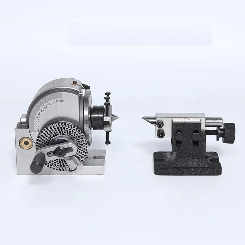 Universal Dividing Head BS-0 5Inch 3 Jaw Chuck Dividing Head Set Precision Semi Universal Dividing Head