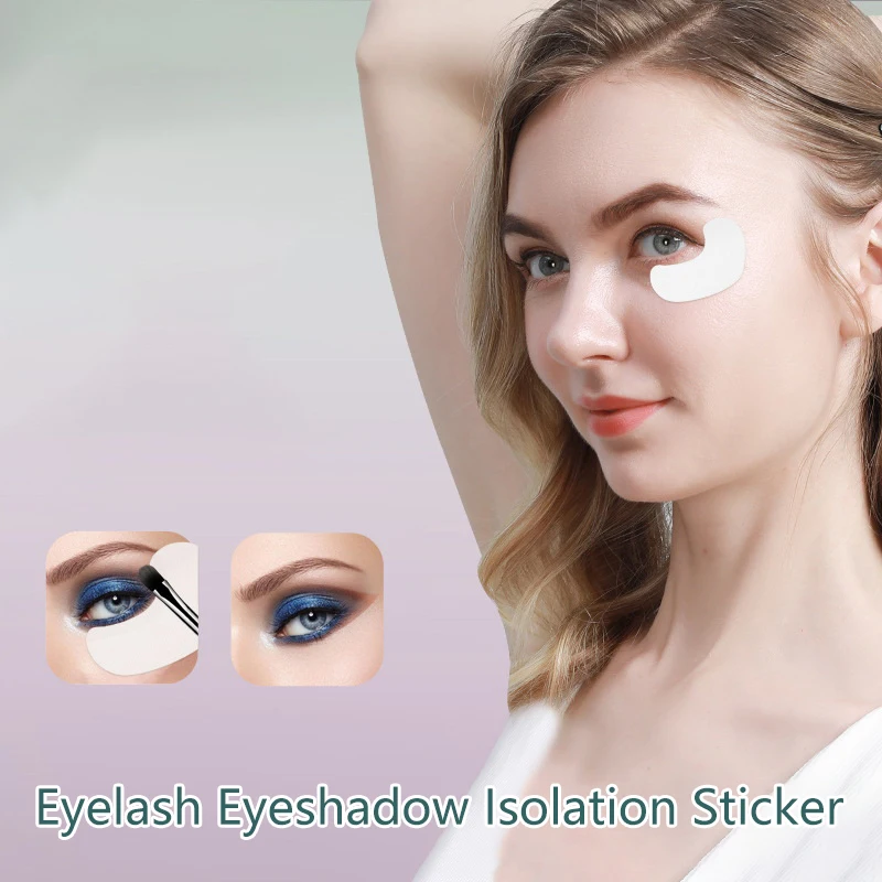 Einweg-Eyeliner-Schild für Lidschatten, Schutzpolster, Augen, Lippen, fusselfreier Patch, Make-up, Wimpern-Isolationsaufkleber