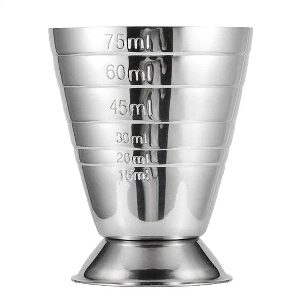 كوب قياس كوكتيل من الفولاذ المقاوم للصدأ مع مقياس أداة نادل النبيذ المنزلي للحفلات