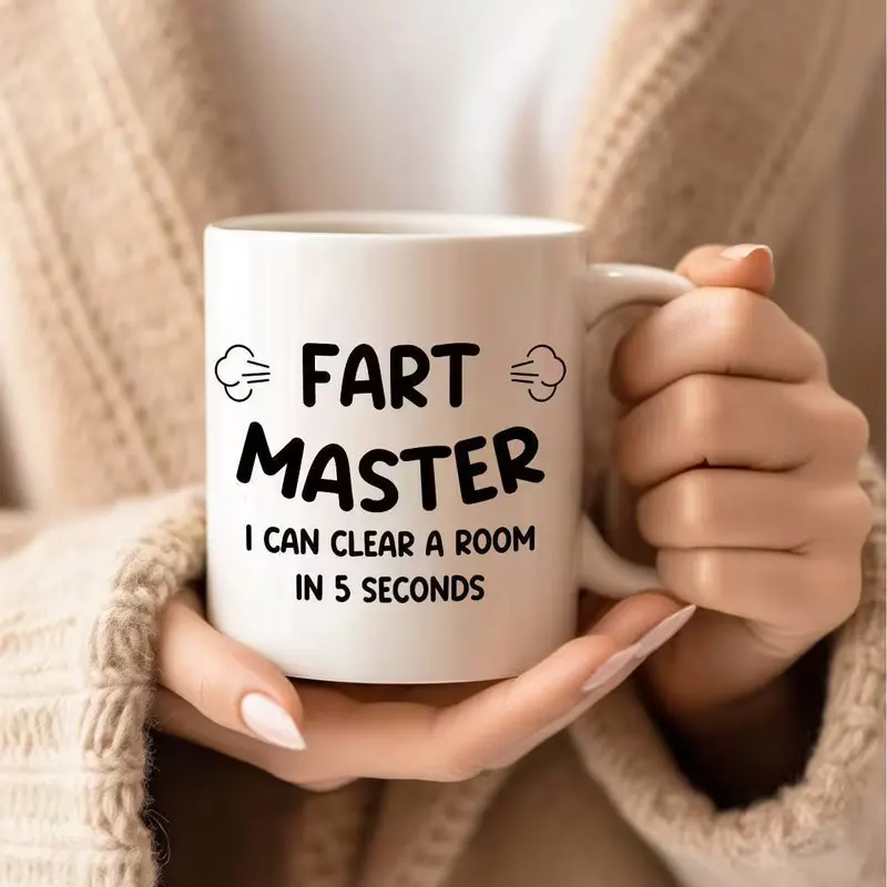 Poo Master - Ceramic Mug - Funny Design with the Phrase 