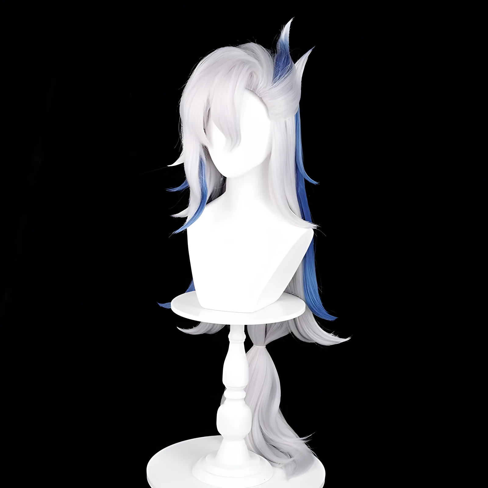 Peluca de Cosplay ondulada larga sintética estilo Anime fiesta de disfraces pelo resistente al calor para mujeres gorra ajustable