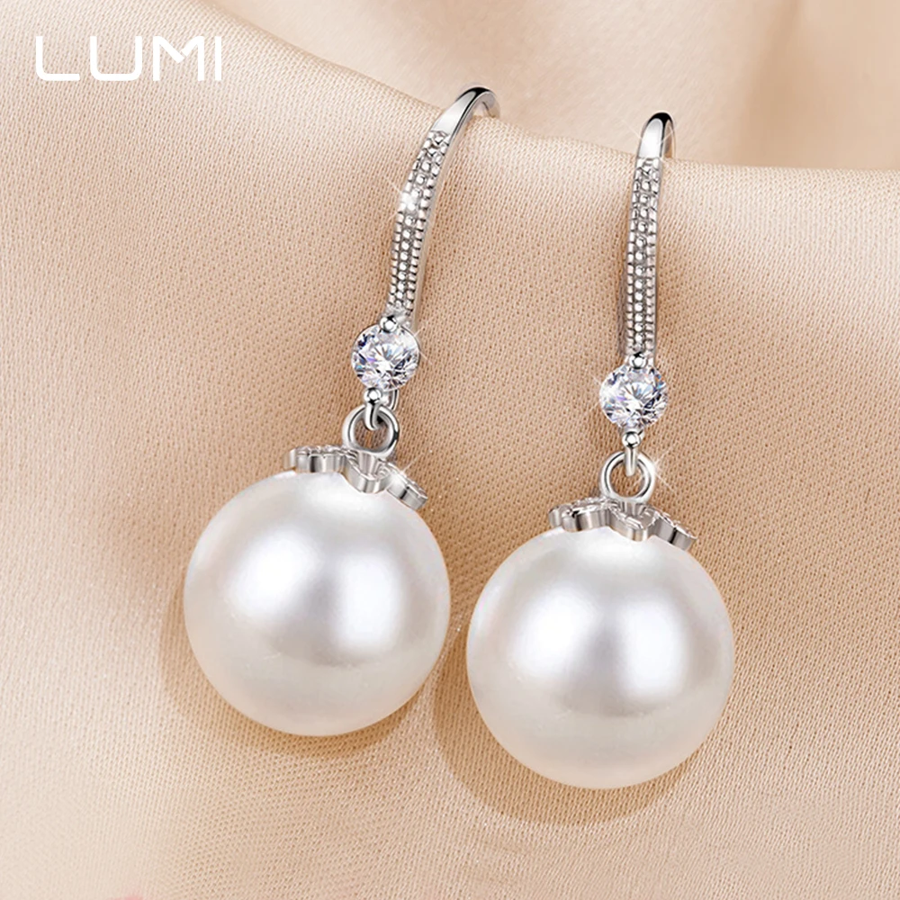 

Серьги-гвоздики с муассанитом цвета D 0,3 карата и жемчугом 10 мм - гипоаллергенные ювелирные изделия из стерлингового серебра 925 пробы для свадебной вечеринки, роскошные ювелирные изделия