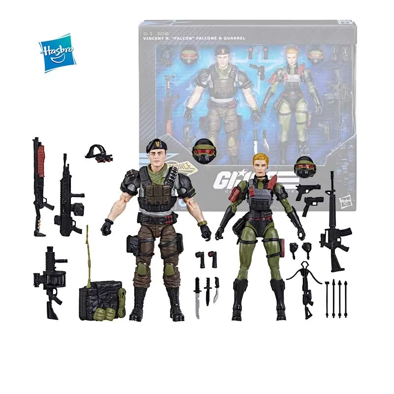 

Original Figuras Anime Hasbro G.I.Joe Classified Series Vincent R. Falcone Quarrel Collectible Model Toy Doll Gifts