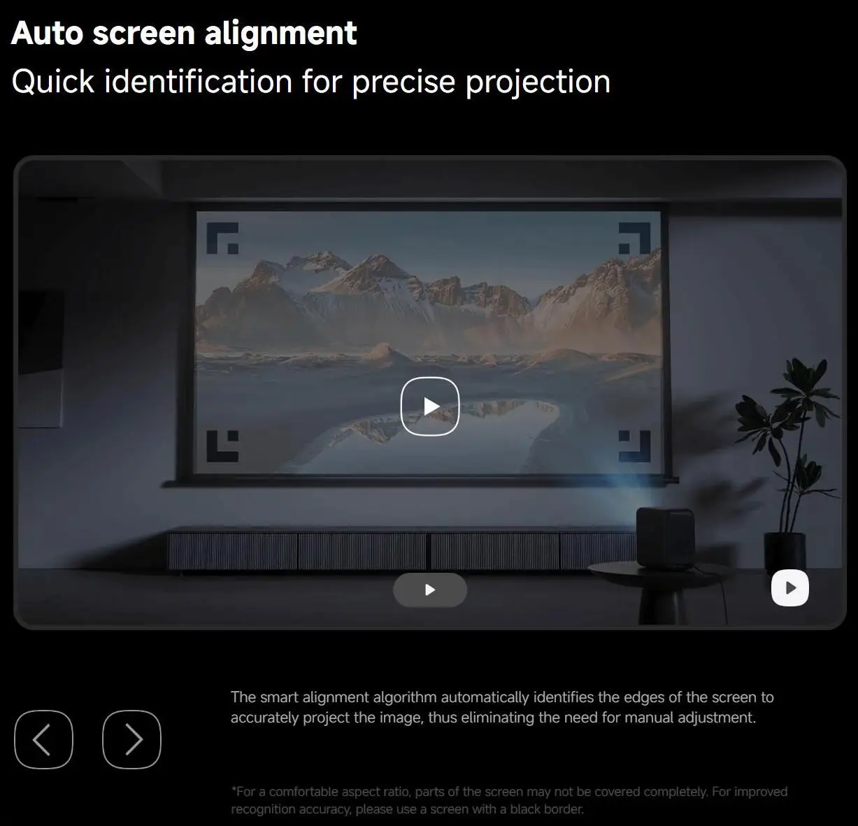 Xiaomi Smart Projektor L1 Pro, Google TV 400 ISO-Lumen, 1080p physische Auflösung, Autofokus und automatische Keystone-Korrektur, Dolby-Audio – Detail 10