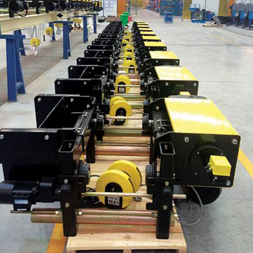 Kcicranes Overhead Crane Monorail Electric Hoist Remote Control IP55 Protection 380V Metal Construction