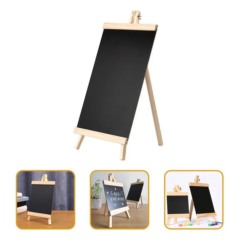 Tabletop Chalk Boards Wooden Chalkboard Sign Standing Menu Board Tabletop Display For Wedding Message Sign Tabletop Chalk Boards
