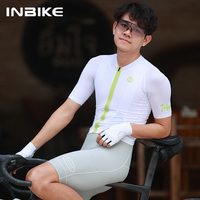 INBIKE Cycling Jersey Men Summer Short Sleeve Quick Dry Breathable Bicycle Shirt for Road Mountain Bike Riding MTB Clothing Man