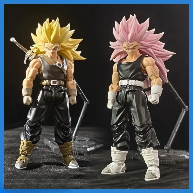 

In Stock SSS Studio Dragon Ball SHF Trunks Ssj3 Statue Super Saiyan 3 Anime Action Figures Model Toys Collection Doll Boys Gifts