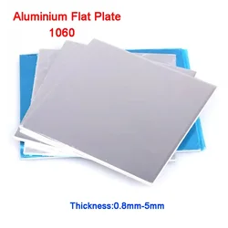 Aluminum Alloy Flat Plate 1060 Aluminium Sheet Thickness 0.8/1/1.2/1.5/2/3/4/5mm 100x100 150x150 200x200 200x300 300x300mm