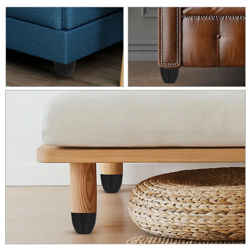 

6 pcs Furniture Legs Screw On Chair Plastic Sofa Feet Table Feet For Desk Durable Replacement Adjustable Bed Support Sturdy Easy