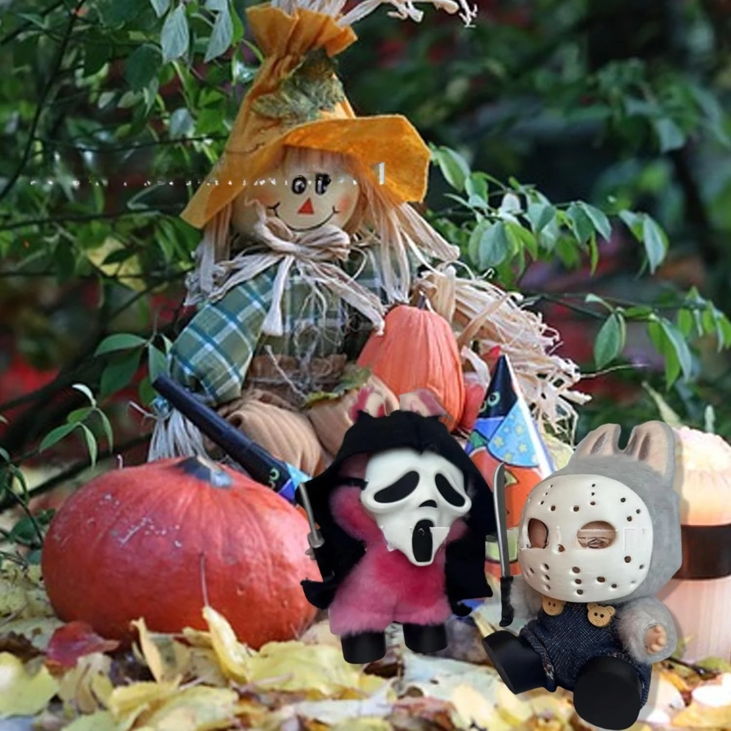 

Для куклы ткань Labubu кукла Diy Terror маска Хэллоуин комплект 17 см V1 V2 V3 виниловые аксессуары для кукол Хэллоуин Labubu одежда