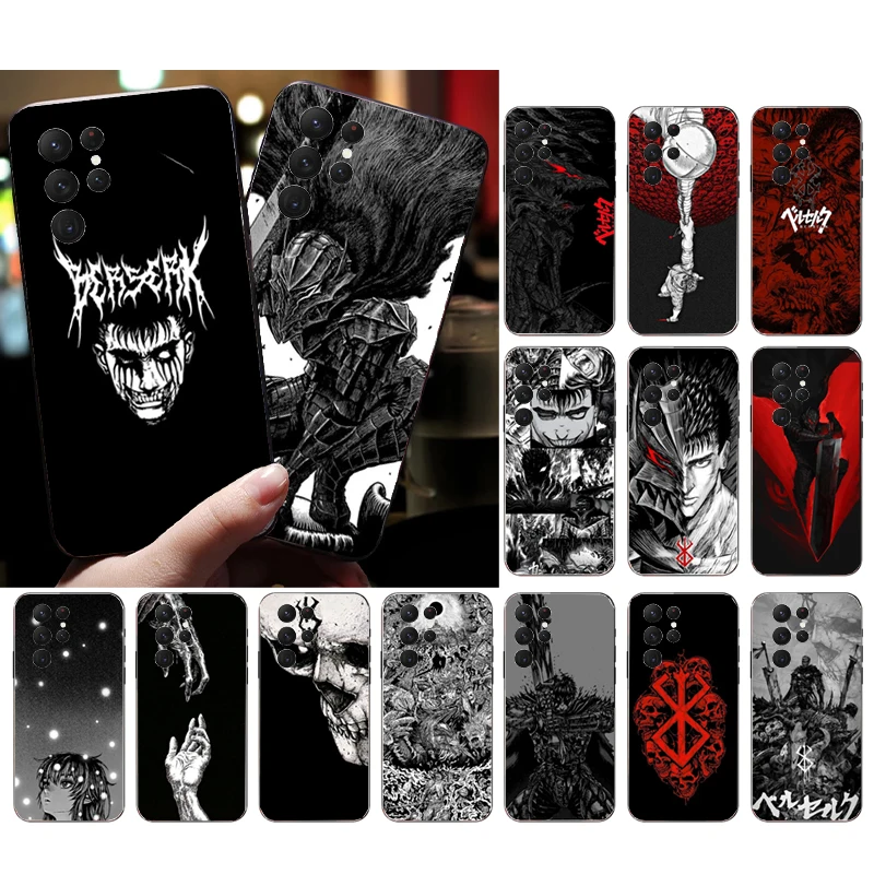 

Berserk Guts Phone Case For Samsung S24 S23 S22 S21 S20 Ultra S20 S22 S21 S10E S20 FE S24 Plus